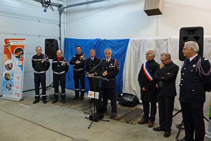 Passation de commandement du centre de secours de Brassac