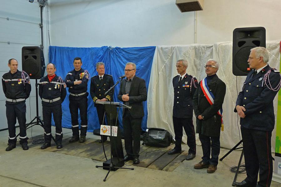 Passation de commandement du centre de secours de Brassac