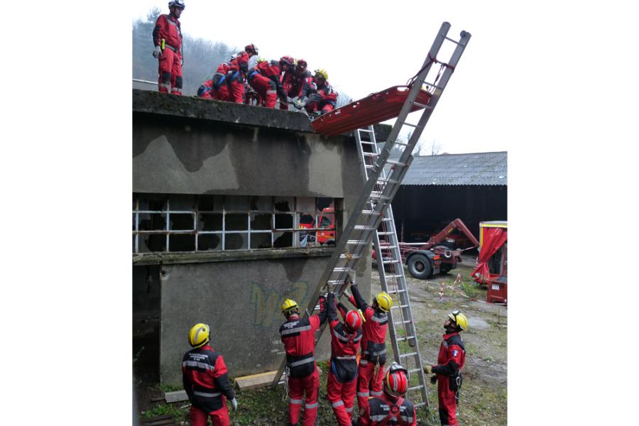 Manoeuvre régionale sauvetage déblaiement à Mazamet