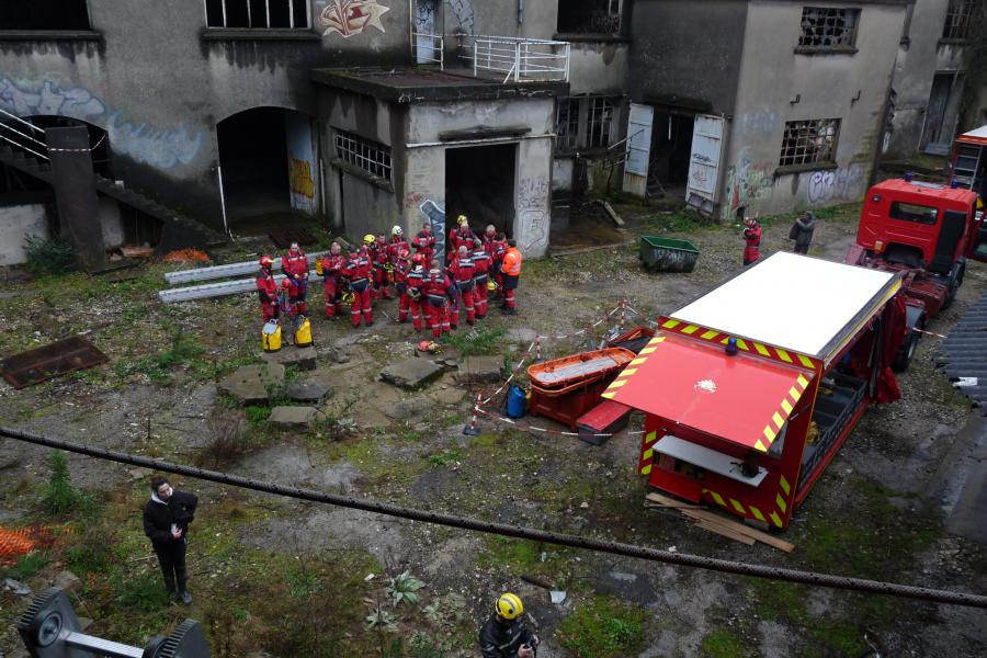 Manoeuvre régionale sauvetage déblaiement à Mazamet