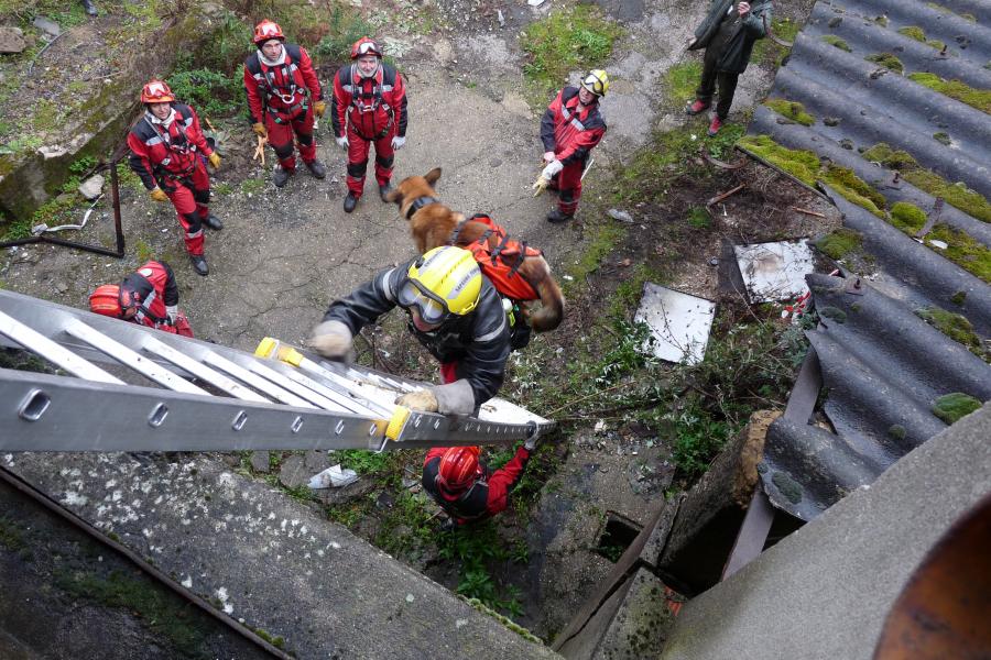 Manoeuvre régionale sauvetage déblaiement à Mazamet