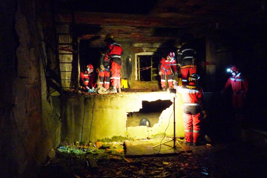 Manoeuvre régionale sauvetage déblaiement à Mazamet