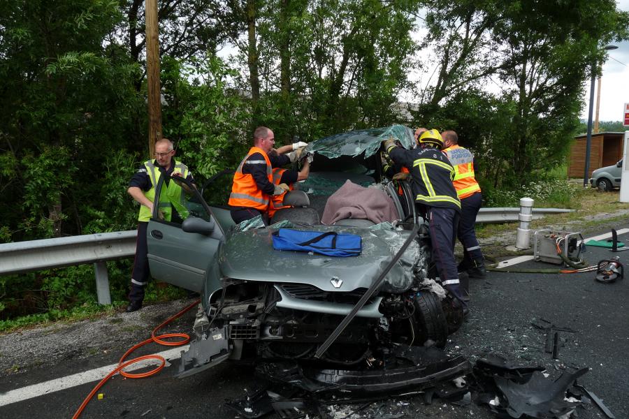 Accident de la circulation sur la commune de Aiguefonde