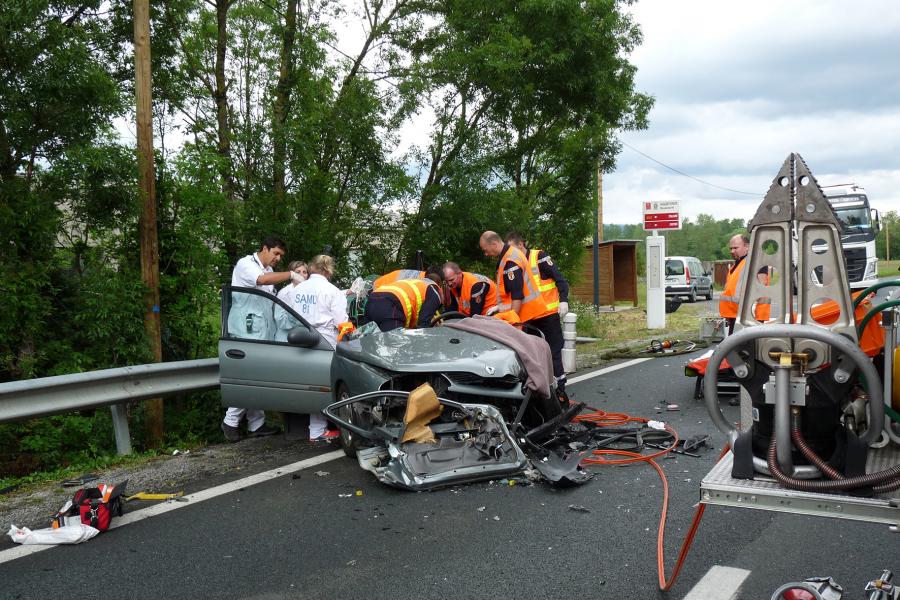 Accident de la circulation sur la commune de Aiguefonde