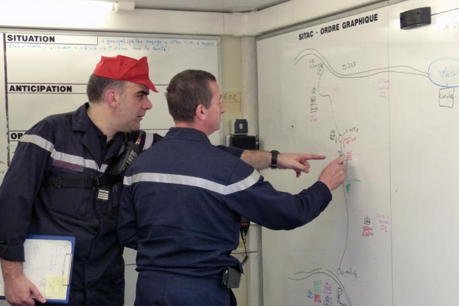 Exercice de secours spéléo à Penne