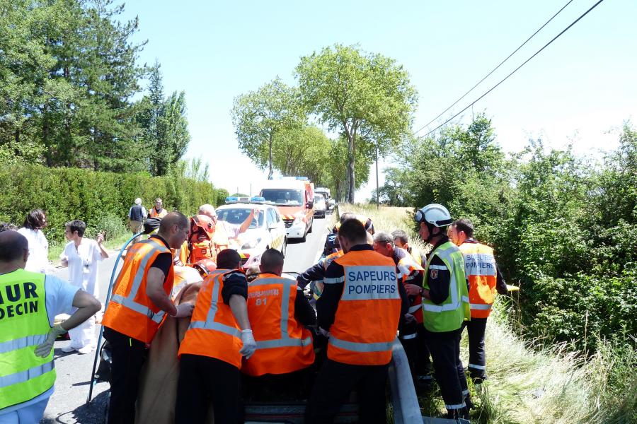 Accident de la circulation sur la commune de Castres