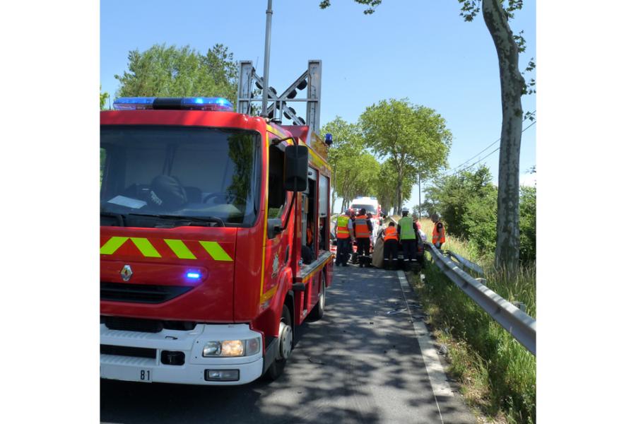 Accident de la circulation sur la commune de Castres