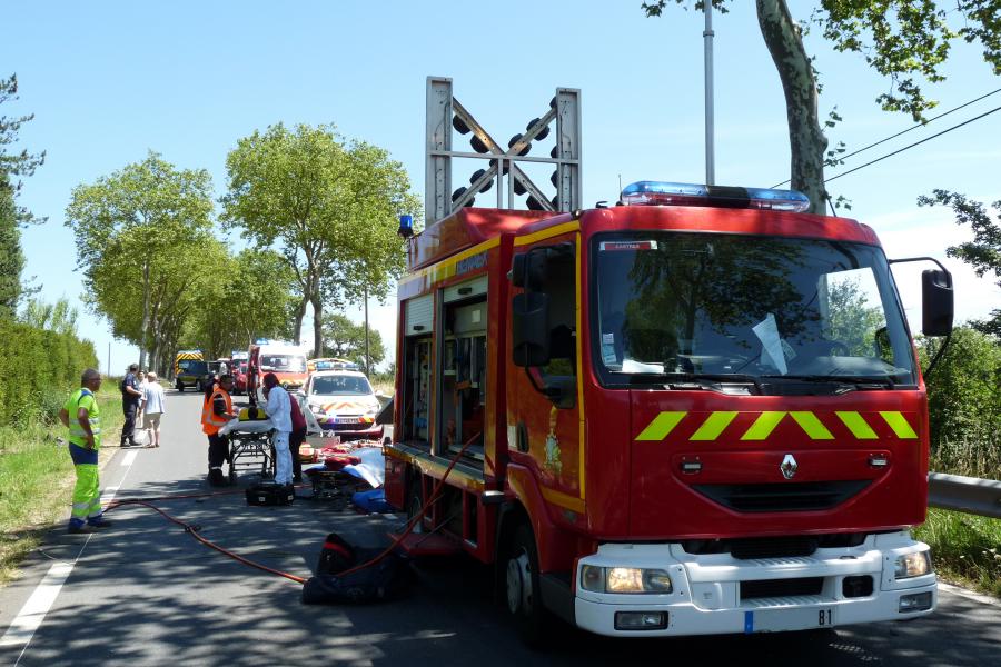 Accident de la circulation sur la commune de Castres