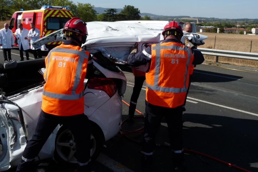 Accident de la circulation sur la commune de Labruguière
