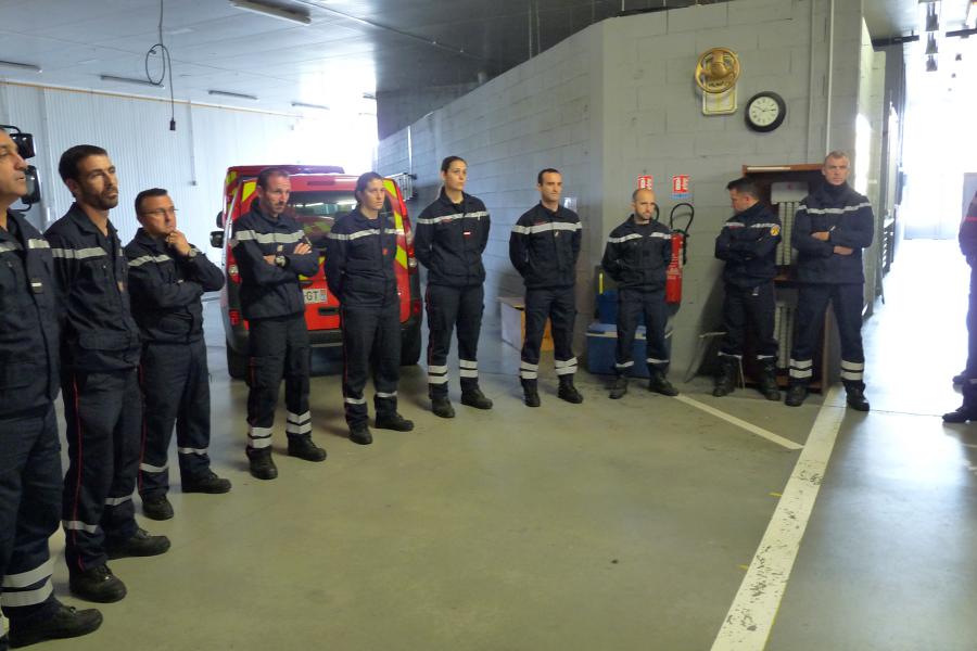 M.le Prefet Jean-Michel Mougard visite le centre de secours principal d&#039;Albi.
