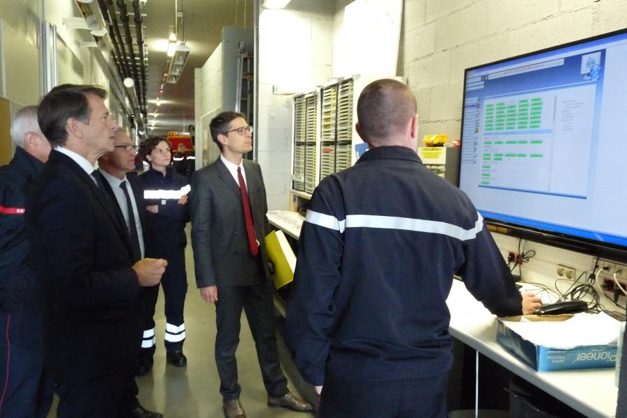 M.le Prefet Jean-Michel Mougard visite le centre de secours principal d&#039;Albi.