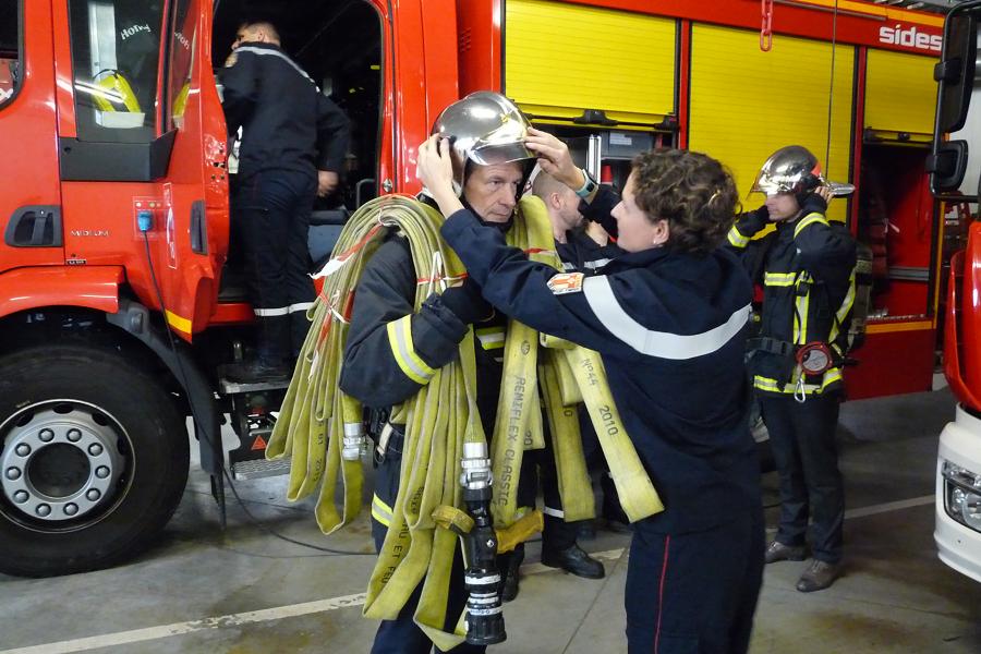 M.le Prefet Jean-Michel Mougard visite le centre de secours principal d&#039;Albi.