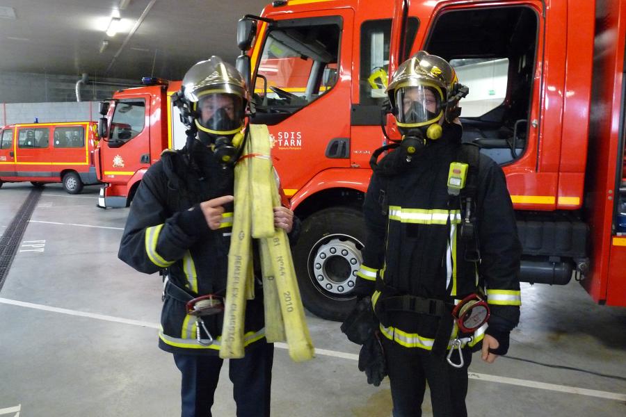 M.le Prefet Jean-Michel Mougard visite le centre de secours principal d&#039;Albi.