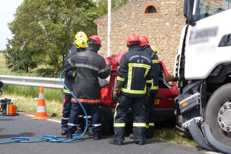Violente collision sur la RD612