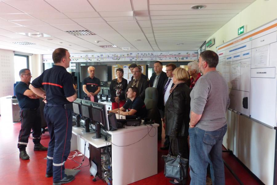 Visite des élus du canton de la Vallée du Thoré au SDIS du Tarn