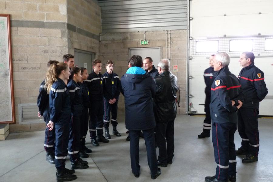 Visite du nouveau président du Conseil départemental