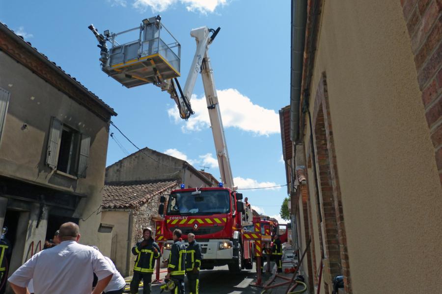 Feu d&#039;habitation à Carmaux