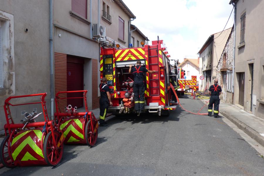 Feu d&#039;habitation à Carmaux