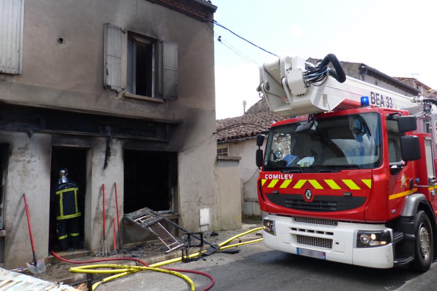 Feu d&#039;habitation à Carmaux