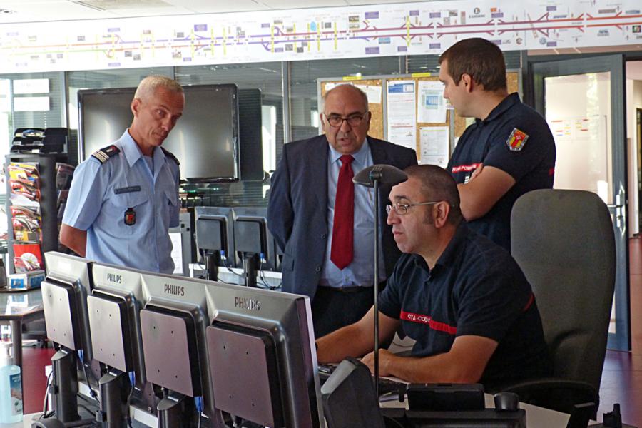 Le nouveau préfet du Tarn en visite à l&#039;état-major du SDIS