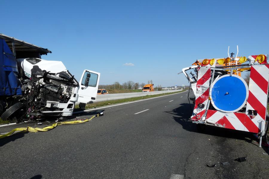 Accident voie publique sur l&#039;autoroute.