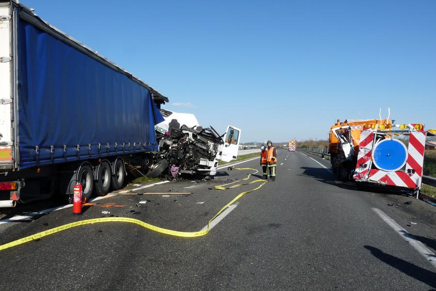 Accident voie publique sur l&#039;autoroute.