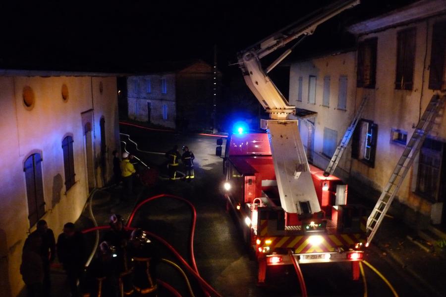 Feu d&#039;habitation sur la commune de Saint-Urcisse