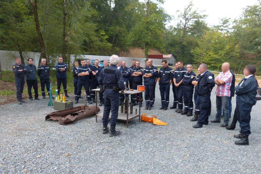 Journée d&#039;information relative au service déminage de la sécurité civile