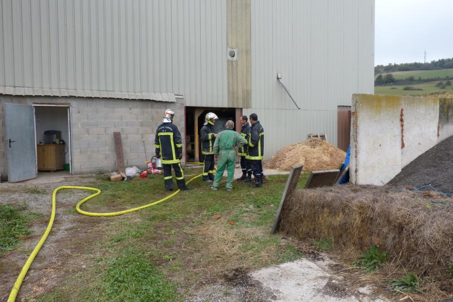 Feu de séchoir à maïs sur la commune de Cordes-sur-Ciel