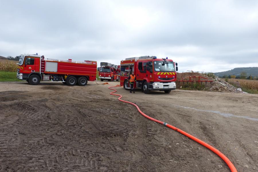 Feu de séchoir à maïs sur la commune de Cordes-sur-Ciel
