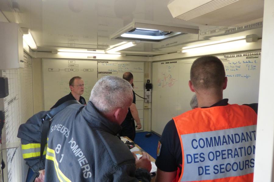 Feu dans une déchetterie sur la commune d&#039;Albi