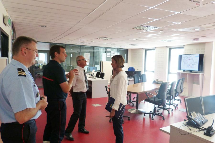 Visite de la nouvelle Directrice de cabinet du préfet au SDIS