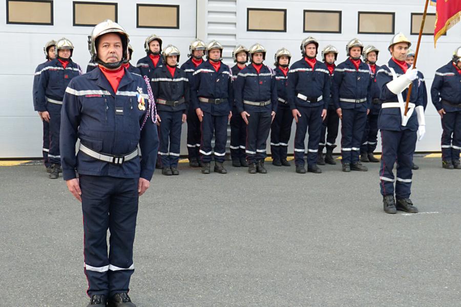 Passation de commandement au centre d&#039;incendie et de secours d&#039;Alban