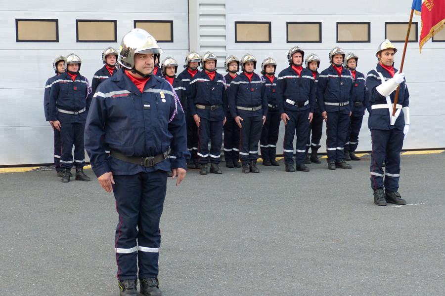 Passation de commandement au centre d&#039;incendie et de secours d&#039;Alban