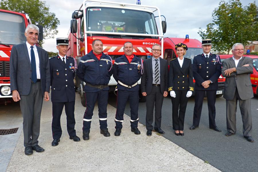 Passation de commandement au centre d&#039;incendie et de secours d&#039;Alban