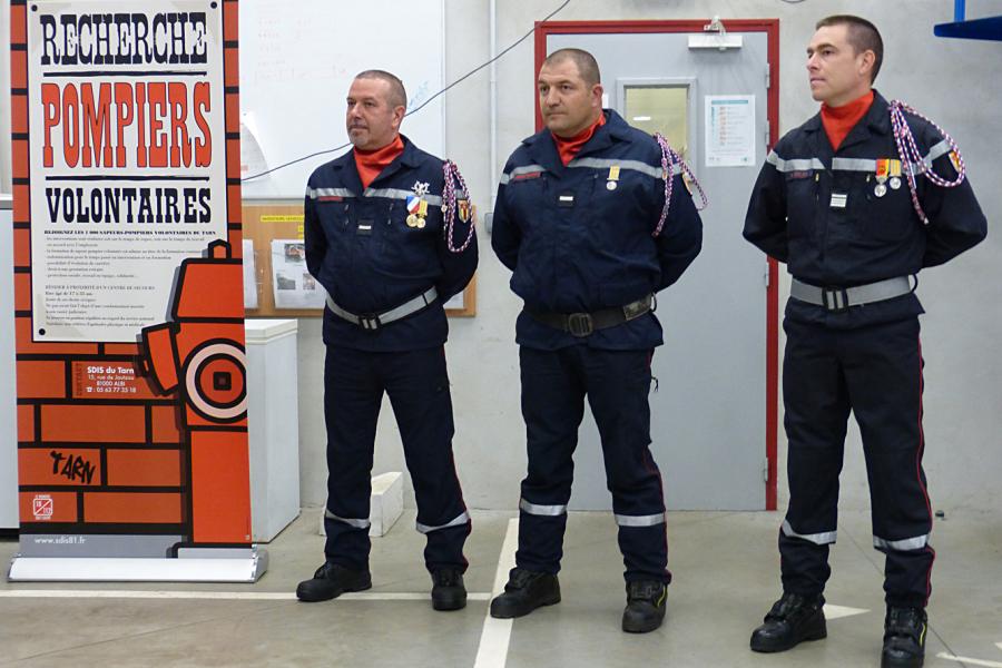 Passation de commandement au centre d&#039;incendie et de secours d&#039;Alban