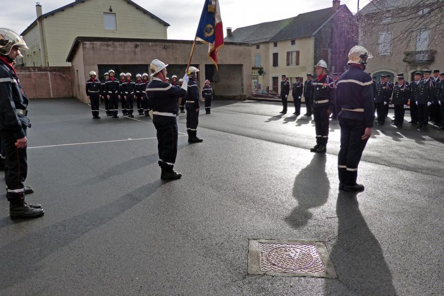 Passation de commandement du centre de secours de Murat-sur-Vèbre