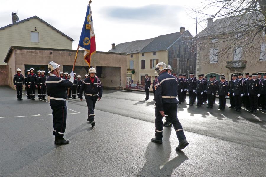 Passation de commandement du centre de secours de Murat-sur-Vèbre