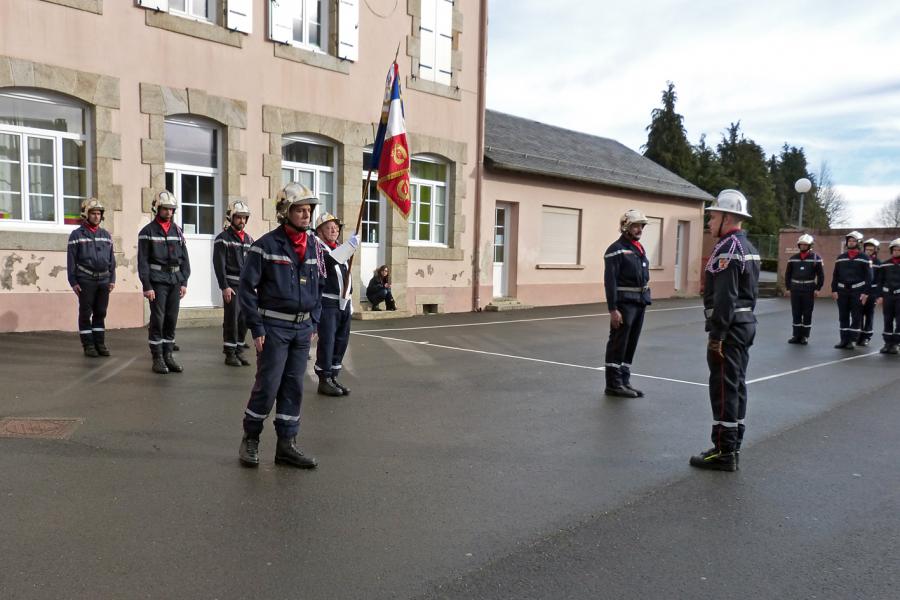 Passation de commandement du centre de secours de Murat-sur-Vèbre