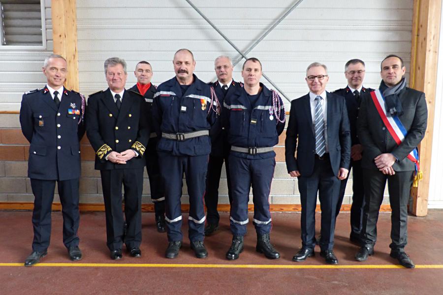 Passation de commandement du centre de secours de Murat-sur-Vèbre