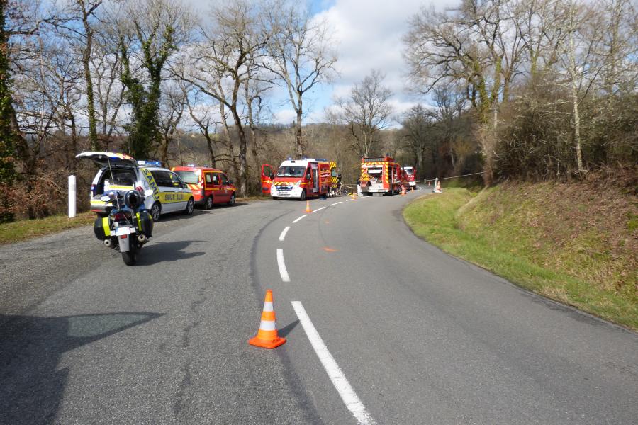 Accident de la circulation sur la commune du Ségur