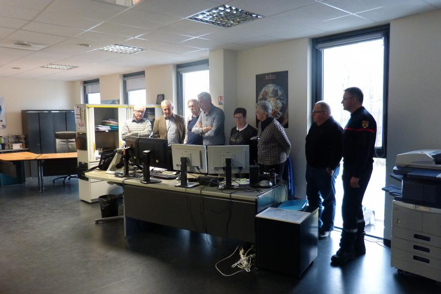 Visite des élus du canton de la Montagne Noire