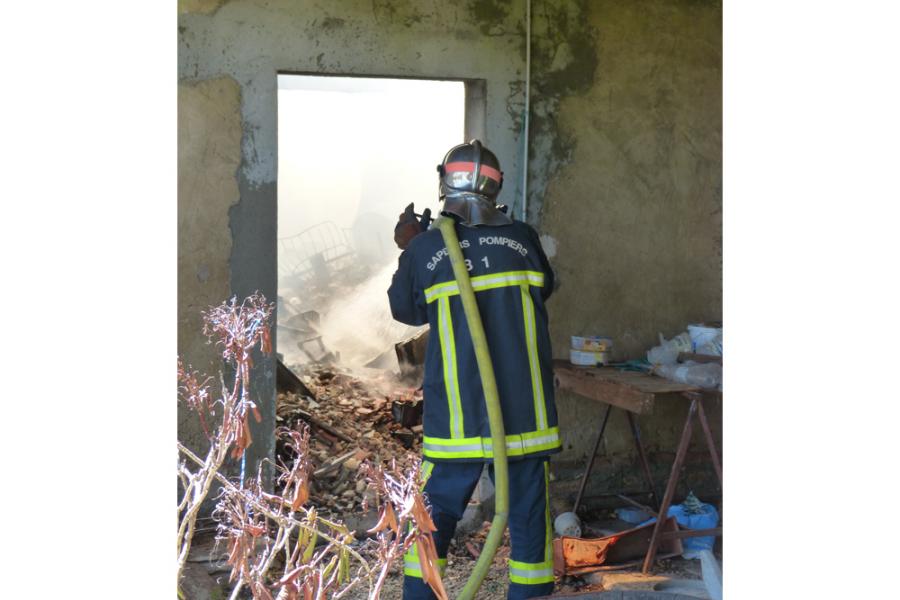 Feu d&#039;habitation sur la commune de Couffouleux