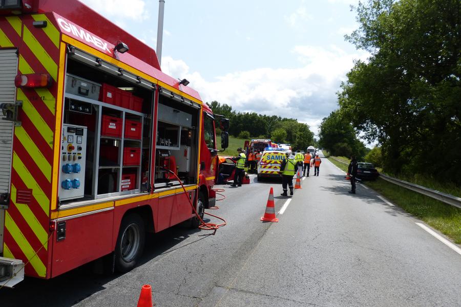 Accident de la circulation sur la commune de Lombers