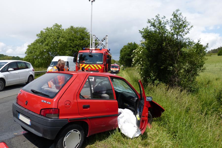 Accident de la circulation sur la commune de Lombers