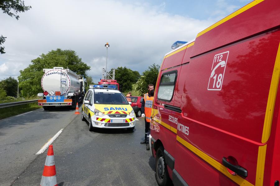 Accident de la circulation sur la commune de Lombers
