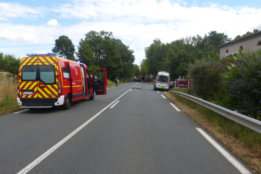 Accident de la circulation sur la commune de Venès