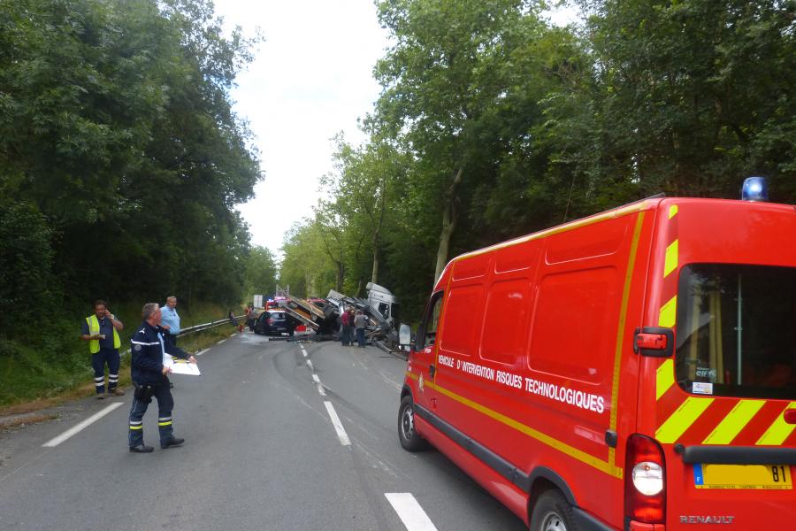 Accident de la circulation sur la commune de Venès