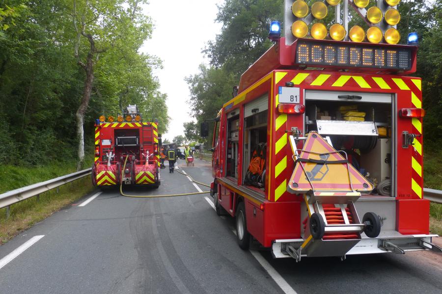 Accident de la circulation sur la commune de Venès