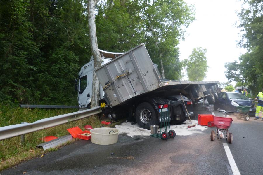 Accident de la circulation sur la commune de Venès